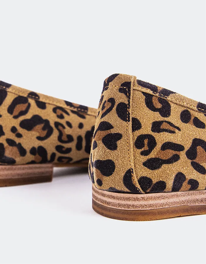 Coach Flat Shoes Briar Leopard Suede