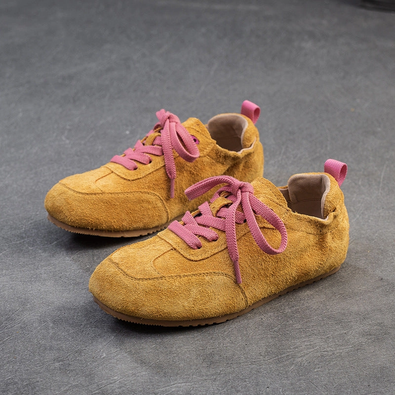 British Style Casual Shoes Color-contrasting Comfortable Women' Sneakers 1950s Casual Shoes