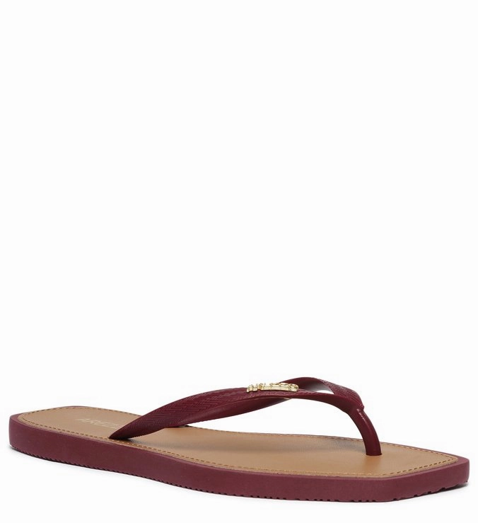 Brizza Square Toe Red Toe Slipper Best Shoes For Gym Flat Feet