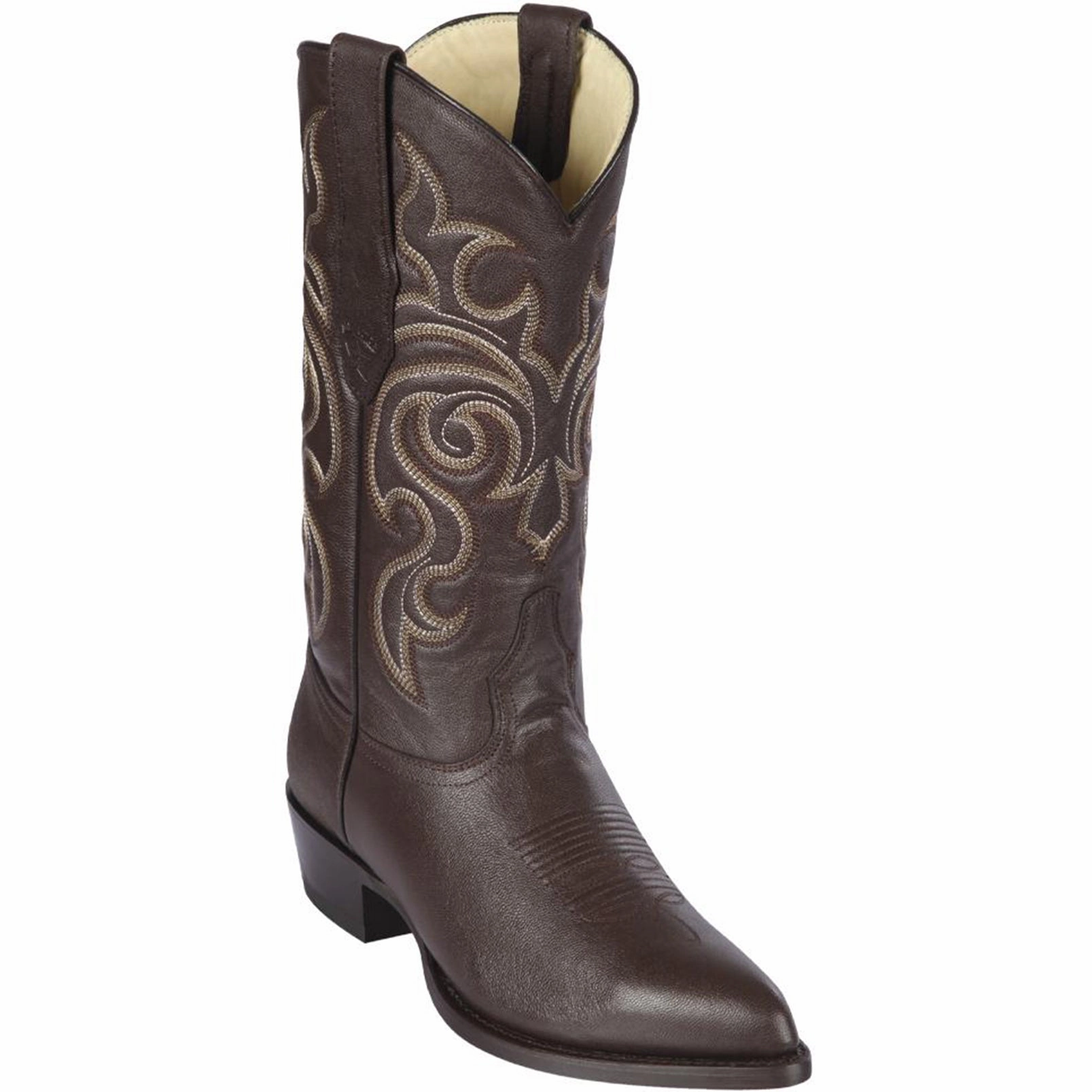 Brown Cowboy Boots J-Toe Retro Moon Boots