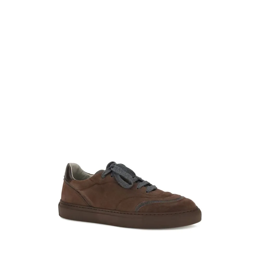 Brunello Cucinelli Brown Rubber Low Top Sneakers Best Running Shoes Pronation