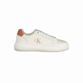 Calvin Klein White Polyethylene Women Sneaker Running Sneakers For High Arches