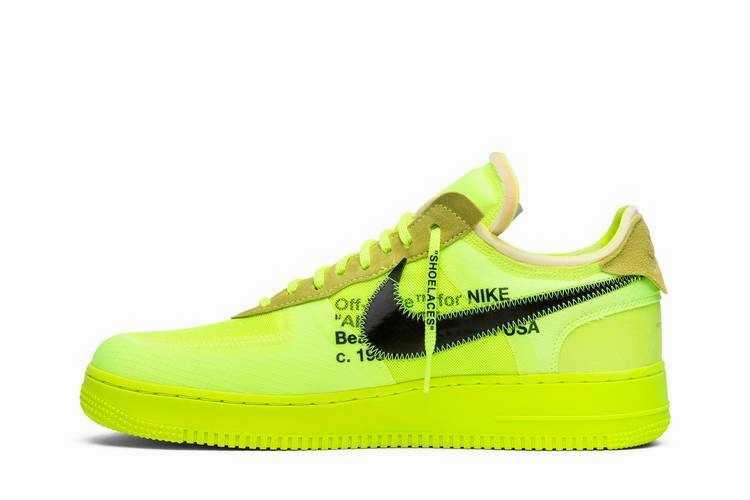Nike Air Force 1 Low Off-White Volt Asics Steel Toe Tennis Shoes