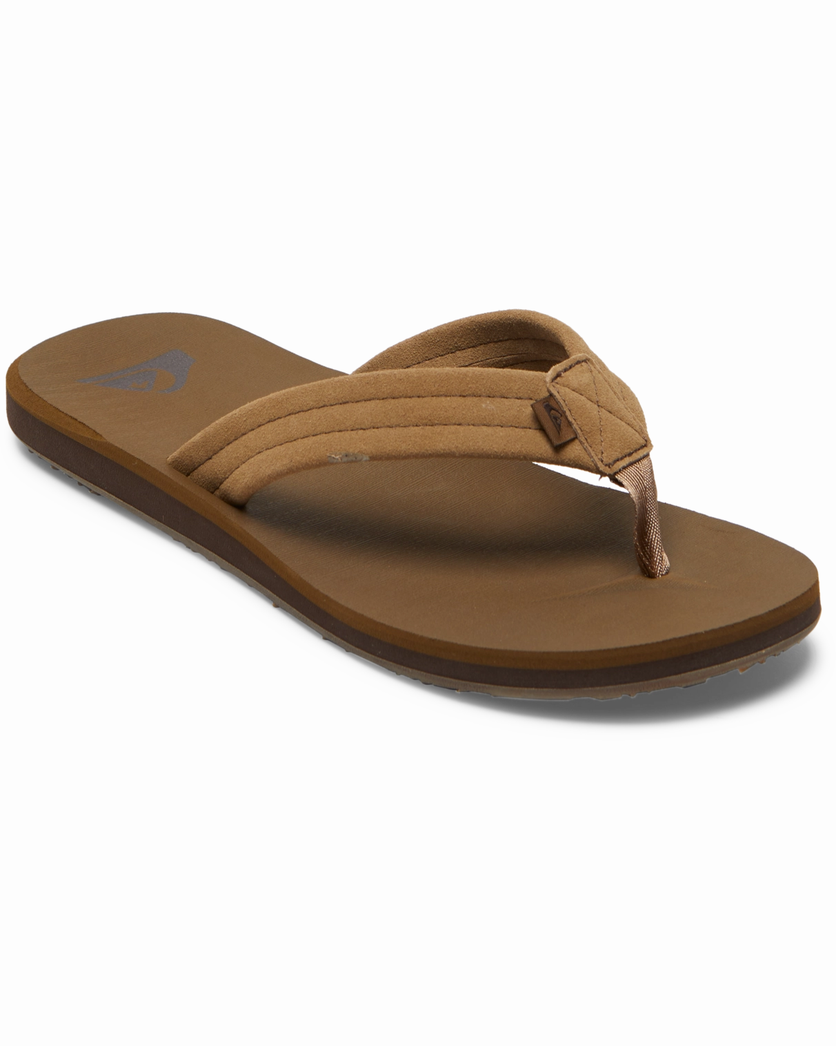 Carver Suede Core Flip Flops in Tan Support Flip Flops With Arch Support