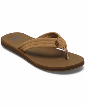 Chaychax Flip Flops Carver Suede Core Flip Flops in Tan