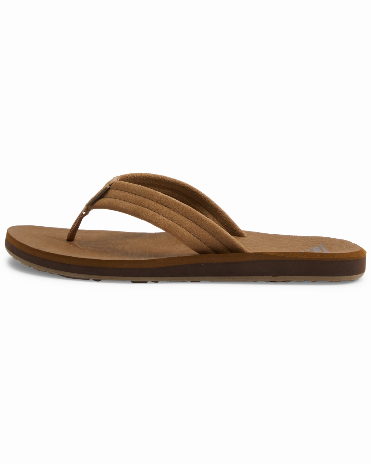 Carver Suede Core Flip Flops in Tan Wearing Flip Flops
