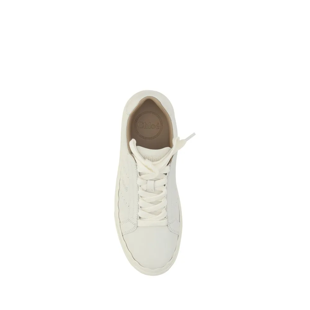 Chlo White Calf Leather Bos Taurus Low Top Sneakers Munro Shoes Flats