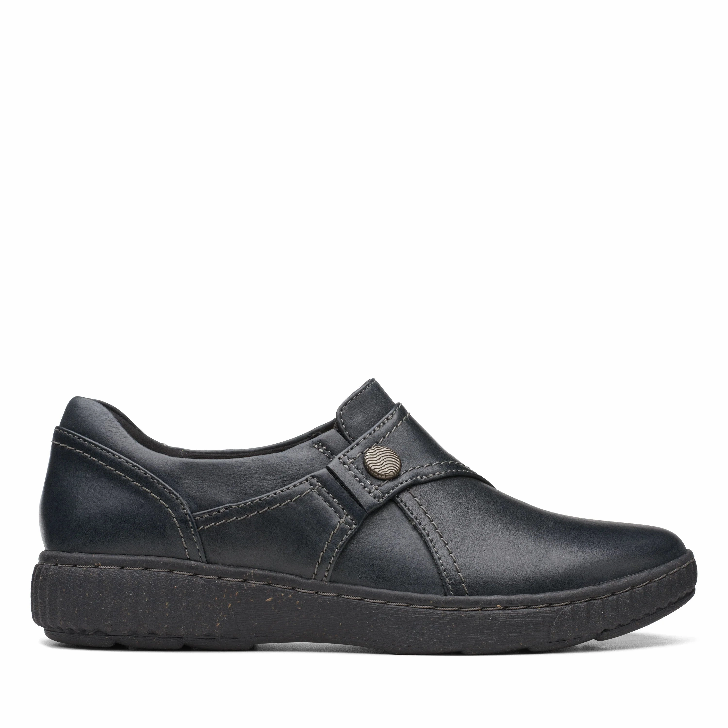 CLARKS | CASUAL SHOES | WOMEN | CAROLINE PEARL BLACK LEATHER | BLACK Best Shoes For Casual Running