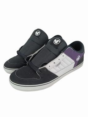 DVS Munit Ct Black Purple Us Mens Size 11.5 Shoes Low Ankle Boots