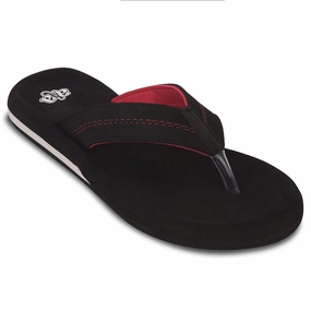 City Beach Flip Flops A-HA Black Casual Flip-Flops For Men EXACT By Liberty