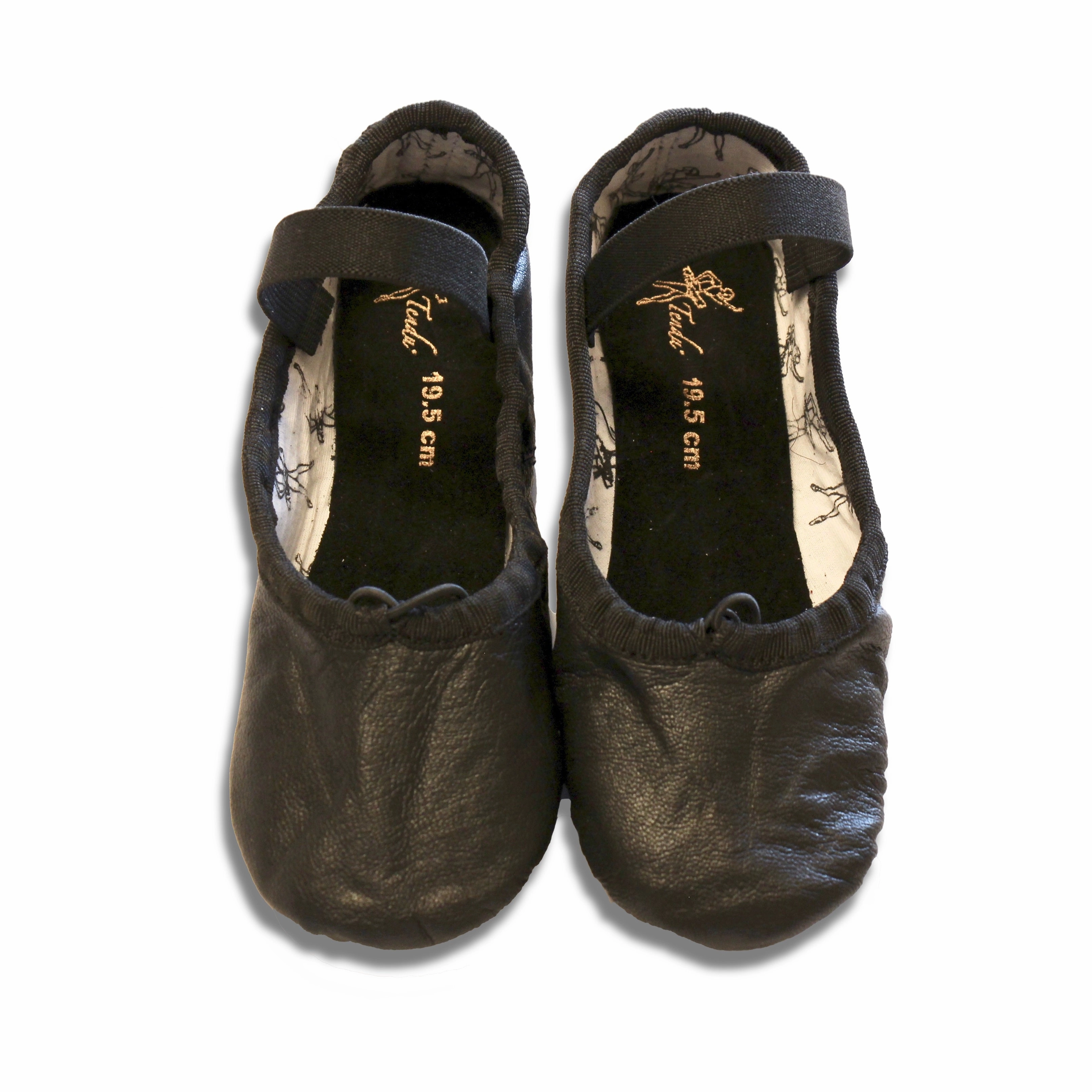 Despicable Me Minions Slippers Tendu Black Leather Ballet slipper - TBLFA