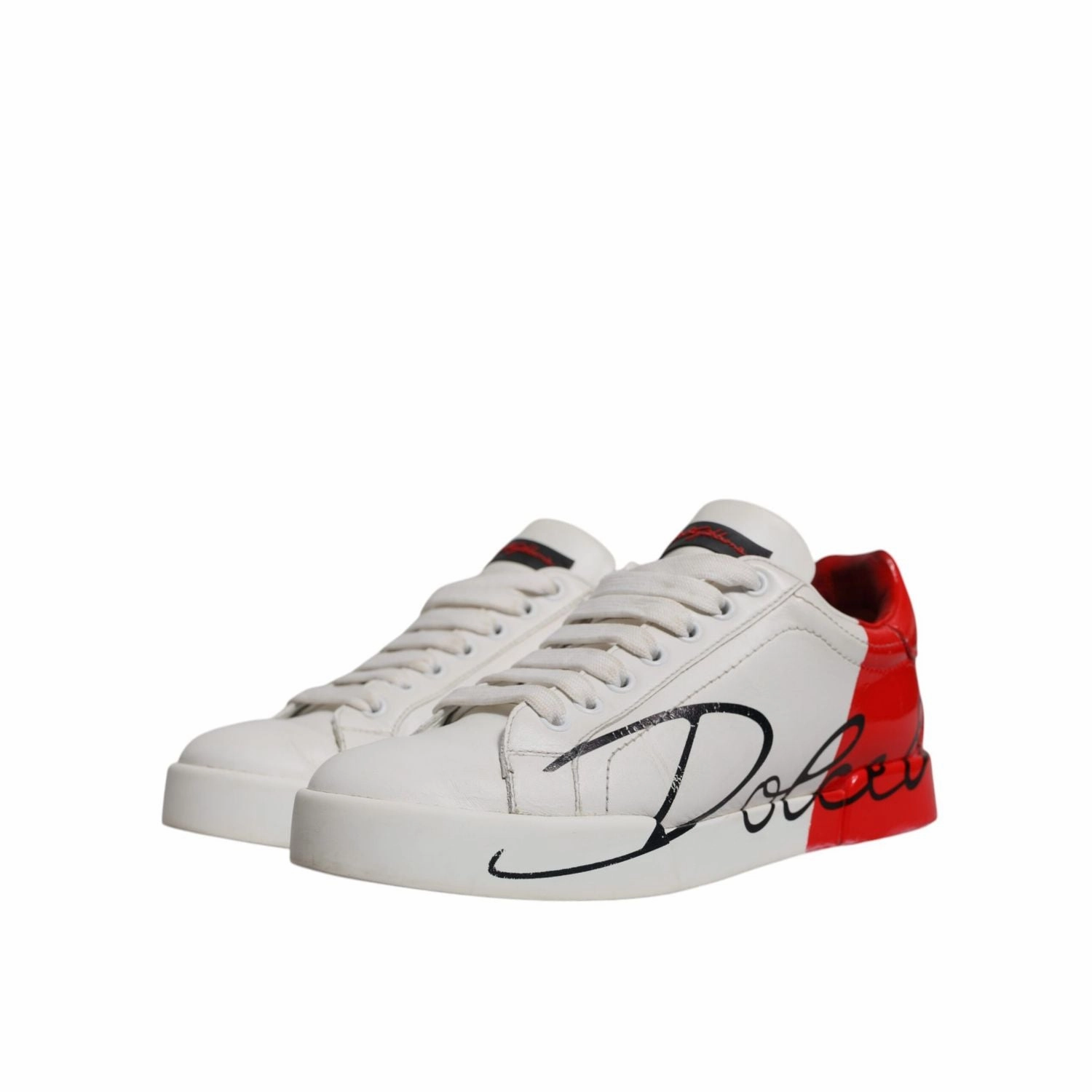 American Eagle Sneakers Dolce & Gabbana White Red Logo Portofino Sneakers Shoes