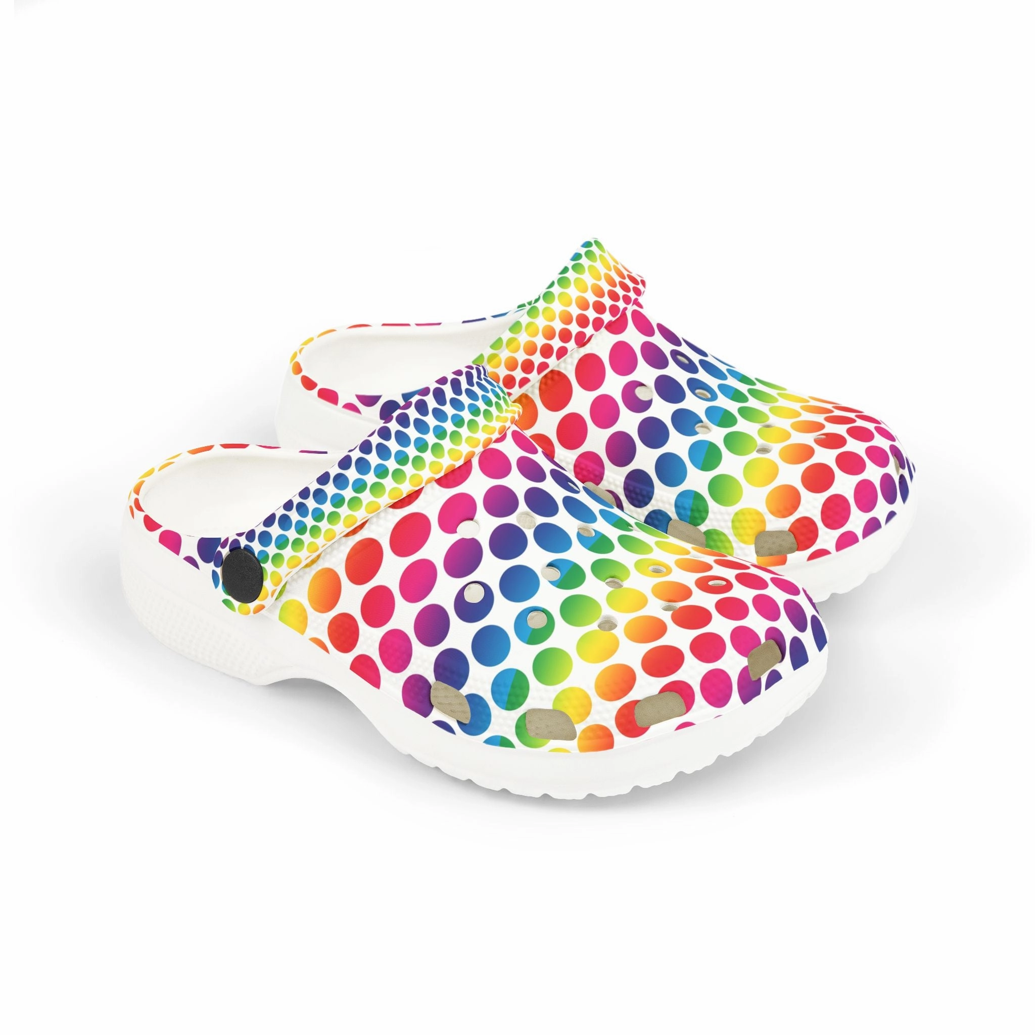 Otaki Already Broken Climbing Shoe Colorful Kids Clogs - Rainbow Polka Dot Foam Shoes, Fun Playtime Footwear, Comfortable Garden Clogs, Perfect for Summer Adventures, [...]