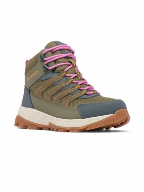 Running Shoe Waterproof Spray Columbia Women Green STRATA TRAIL MID WP