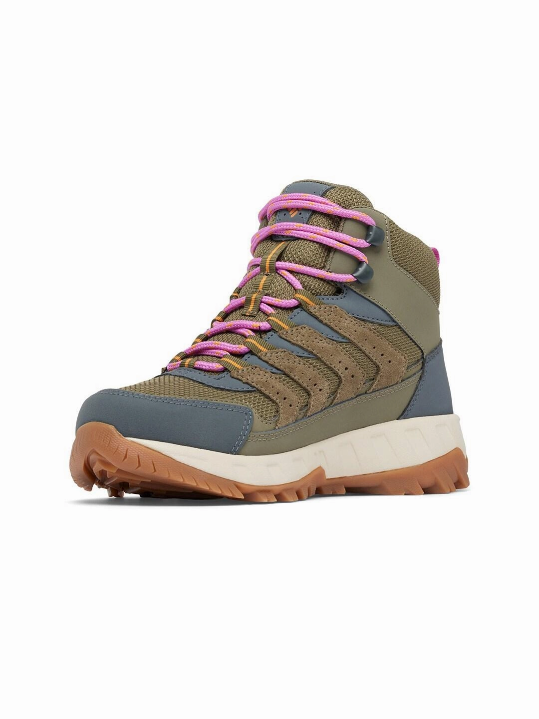 Waterproof Orthotic Shoes Columbia Women Green STRATA TRAIL MID WP