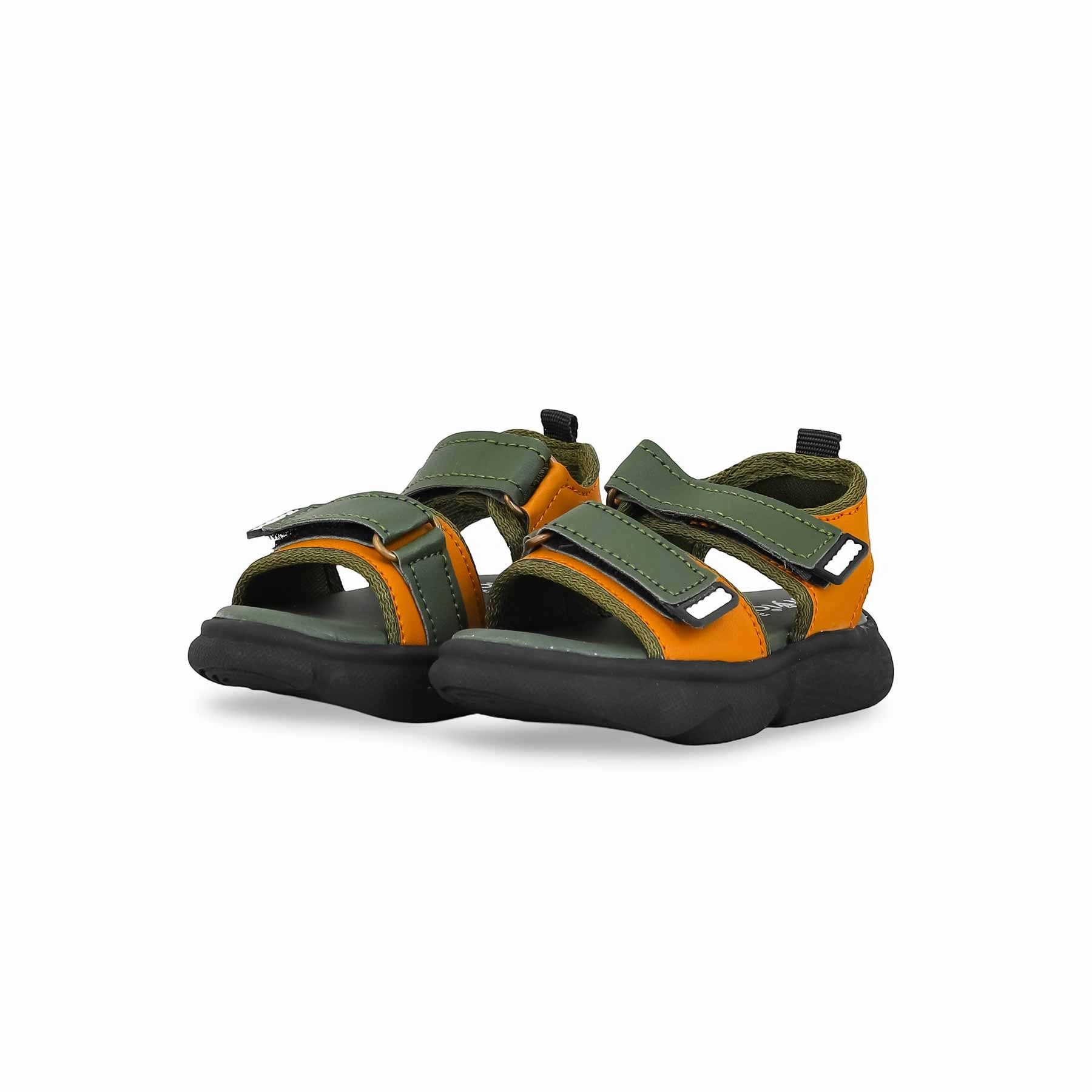 8053 Leather Platform Casual Shoes Size Boys Green Casual Sandal KD4733
