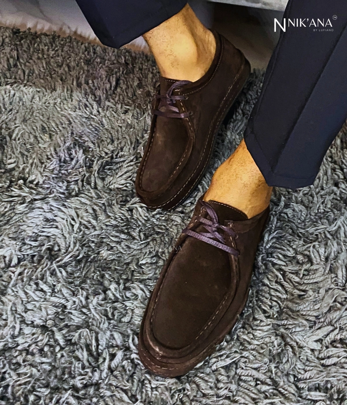 Sprinting Shoes iLVi070-Lace up: Brown