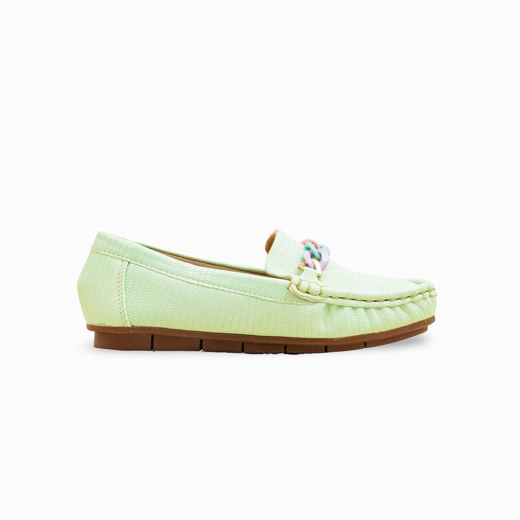 Girls PISTAGREEN Casual Moccasin KD2596