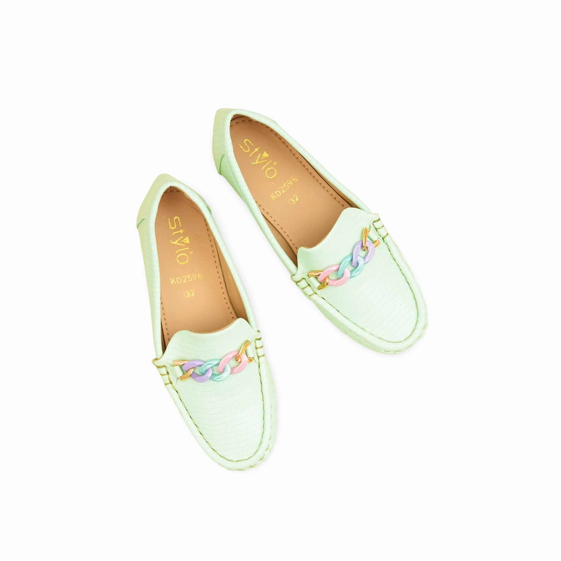 Girls PISTAGREEN Casual Moccasin KD2596 Continental Vulc Casual Shoes