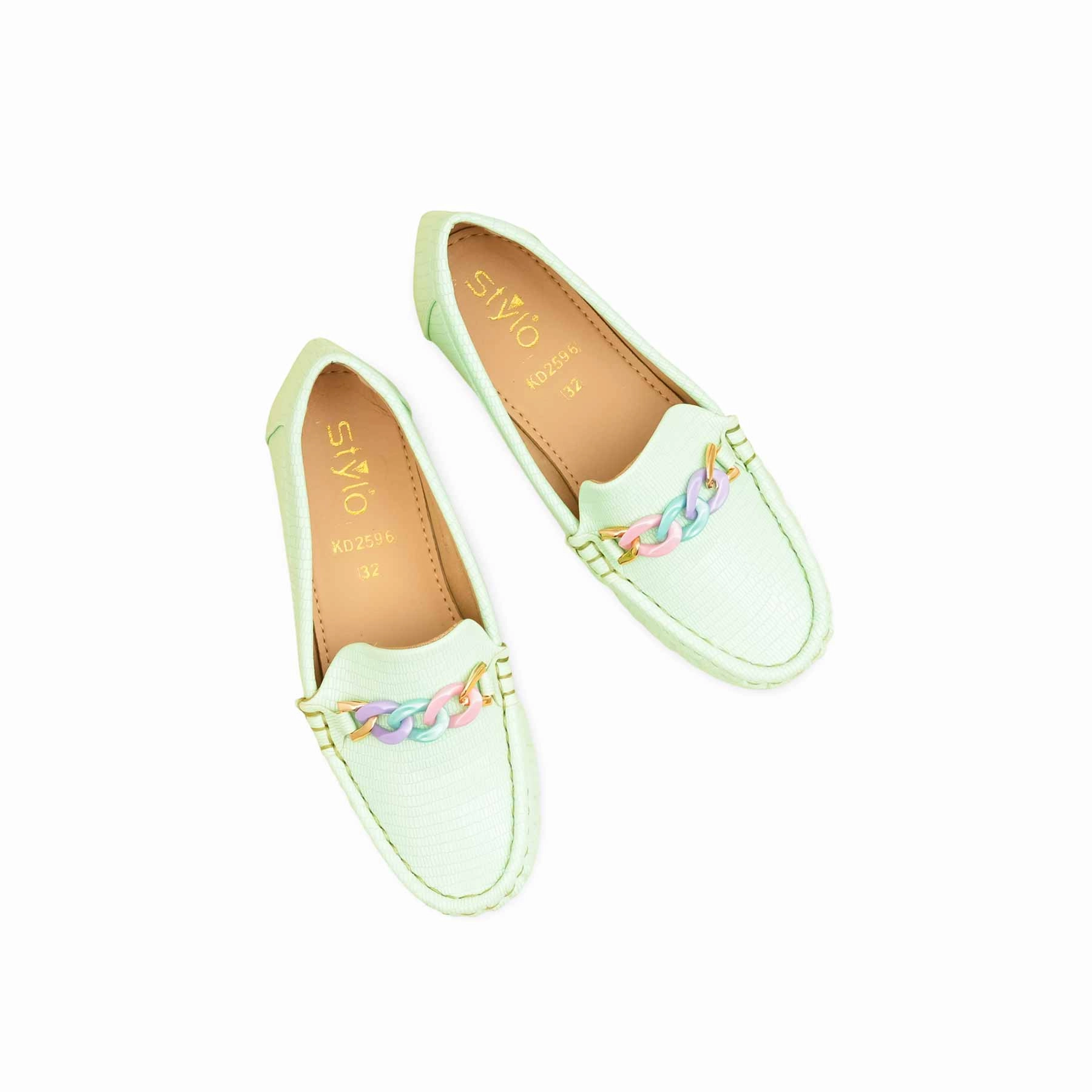 Girls PISTAGREEN Casual Moccasin KD2596 Casual Dockers Shoes