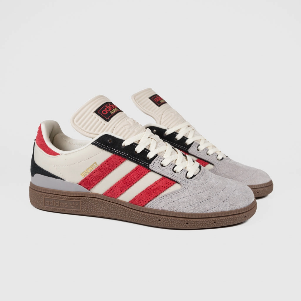 Adidas Forum Mid Shoes Adidas Skateboarding - Busenitz Shoes - Clear Brown / Better Scarlet / Gum 5