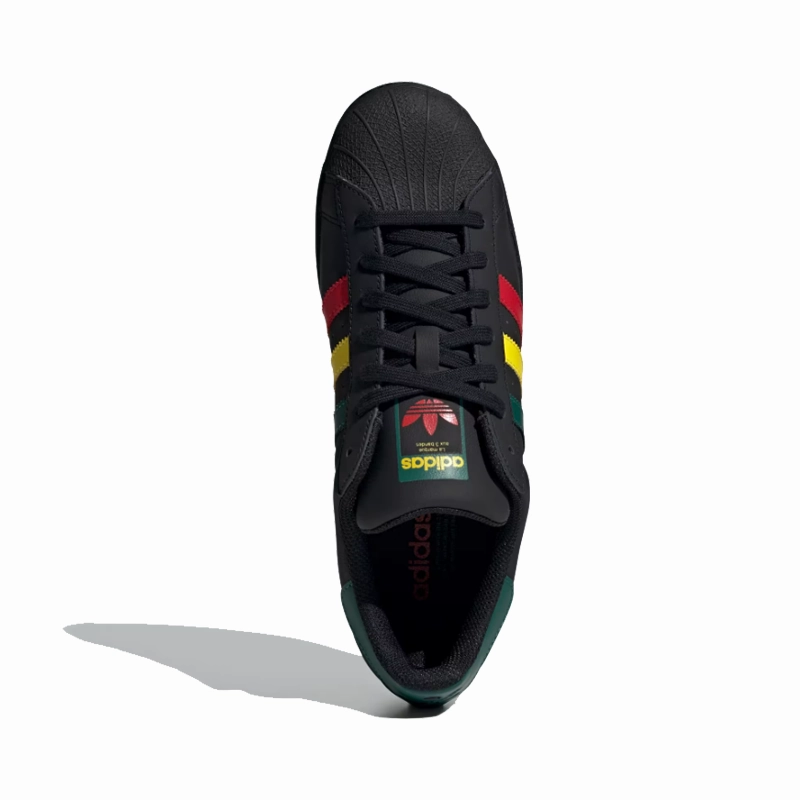 adidas - Superstar - Black Yellow/Collegiate Green - Unisex [IH3121] Superstars Adidas Shoes