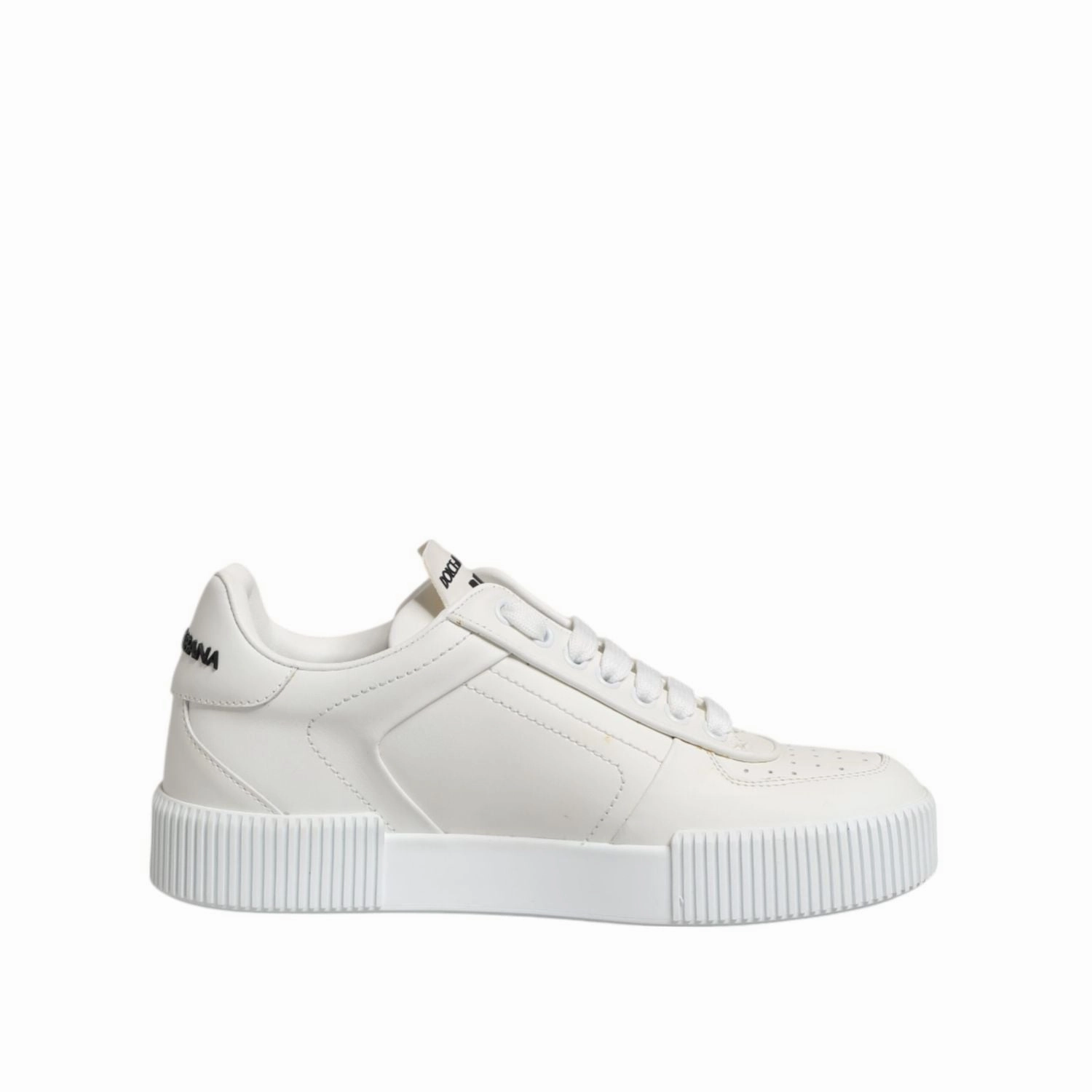 Dolce & Gabbana White Miami Leather Low Top Sneakers Shoes Sneakers And Stuff