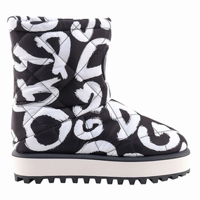 Dolce & Gabbana Black Nylon Men Boot Best Outdoor Shoes For Flat Feet