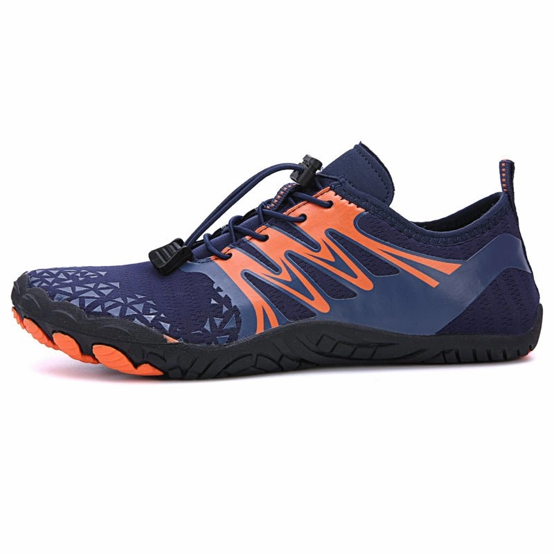 Mens Trail Running Shoes New Balance Blue Orange Trail V-Runner Pro - Universal Non-Slip Barefoot Shoes