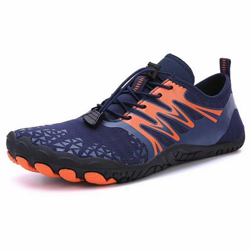Best Trail Running Shoes Blue Orange Trail V-Runner Pro - Universal Non-Slip Barefoot Shoes