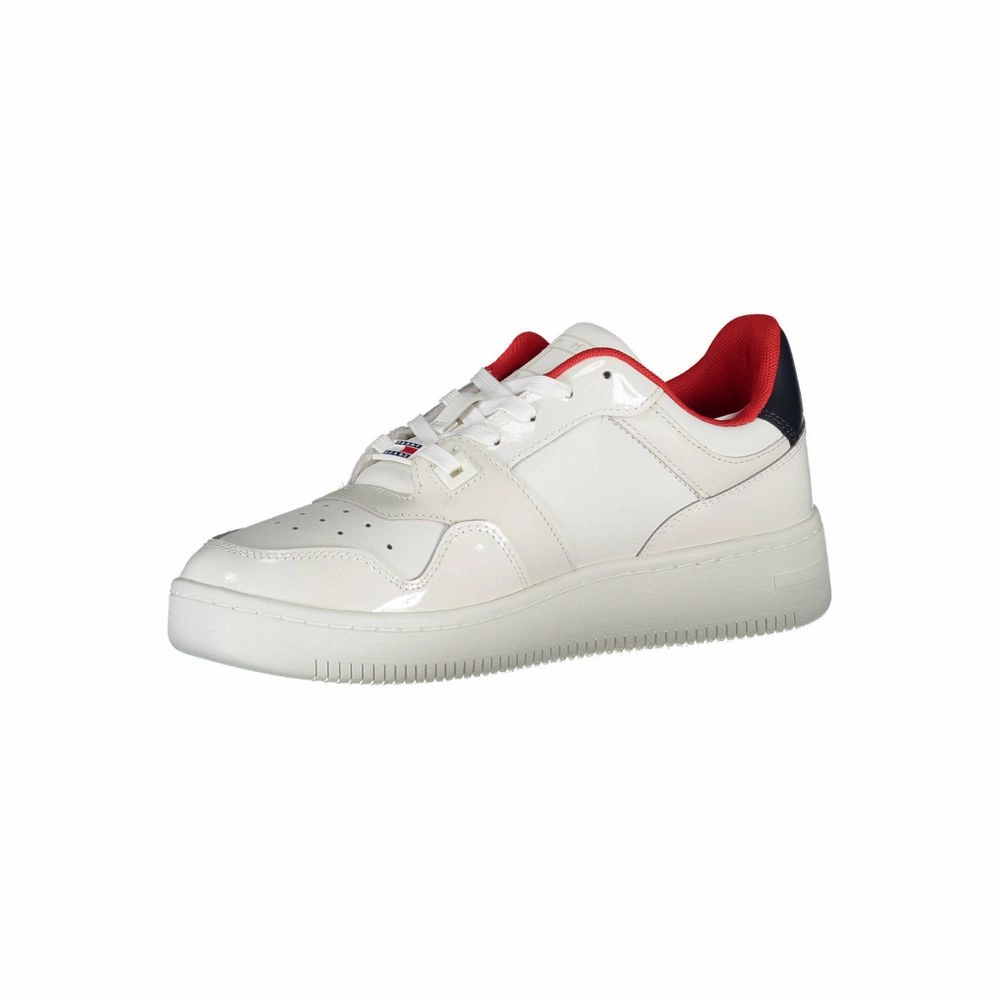 Tommy Hilfiger White Leather Women Sneaker J41 Sneakers