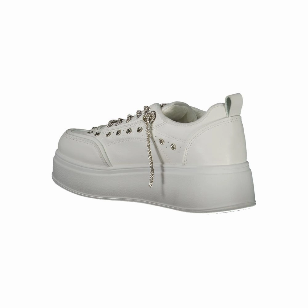 Footwear Sneakers Laura Biagiotti White Polyethylene Women Sneaker