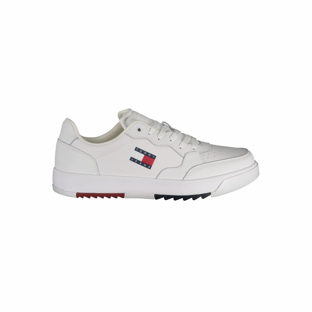 Tommy Hilfiger White Polyethylene Men Sneaker Full Force Low Casual Shoes