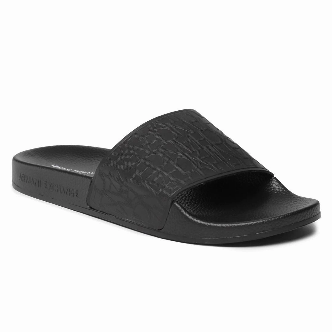 ARMANI EXCHANGE Slippers XUP004-BLKBLK Pet Flip Flops