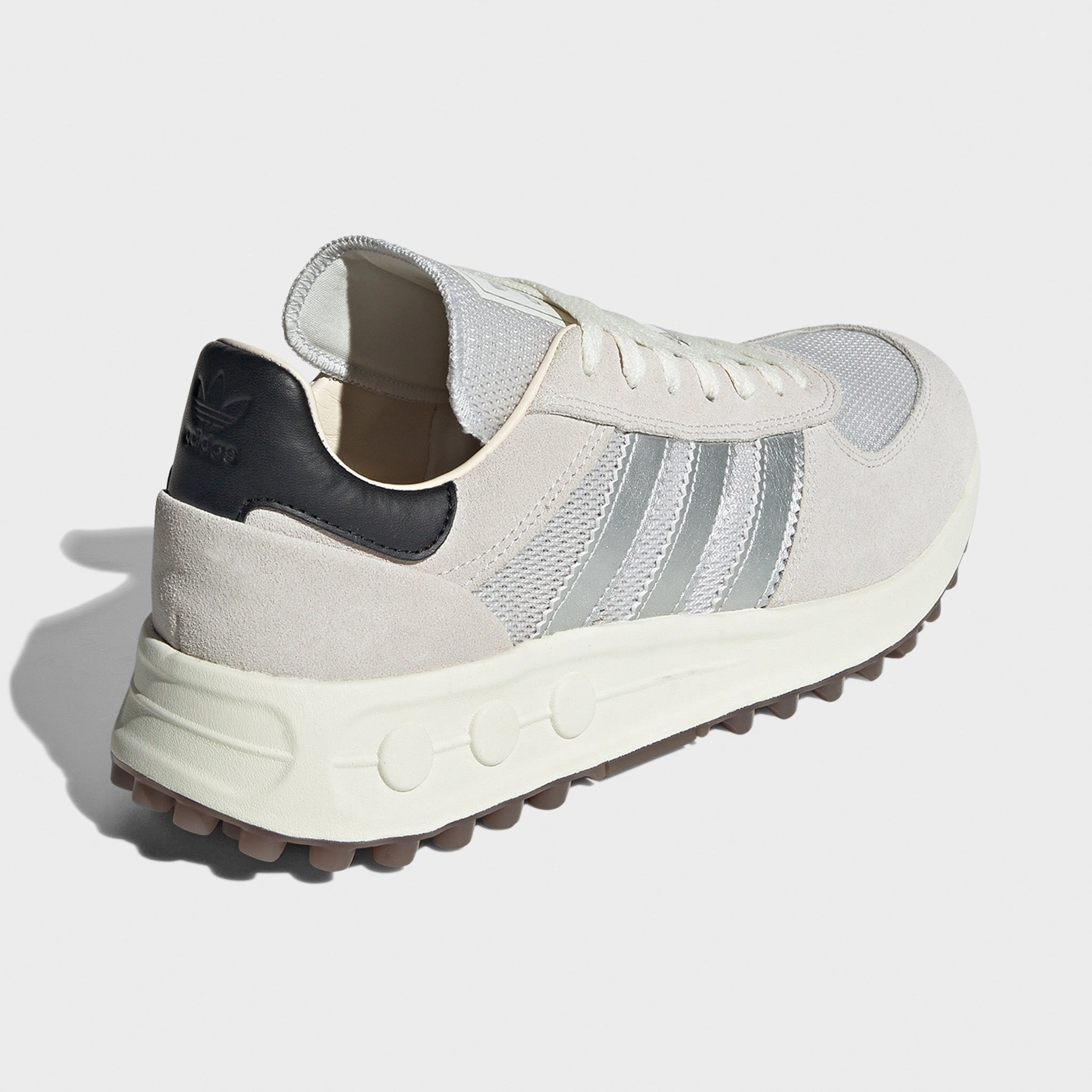 adidas LA Trainer Lux White / Silver - Core Adidas Spike Golf Shoes