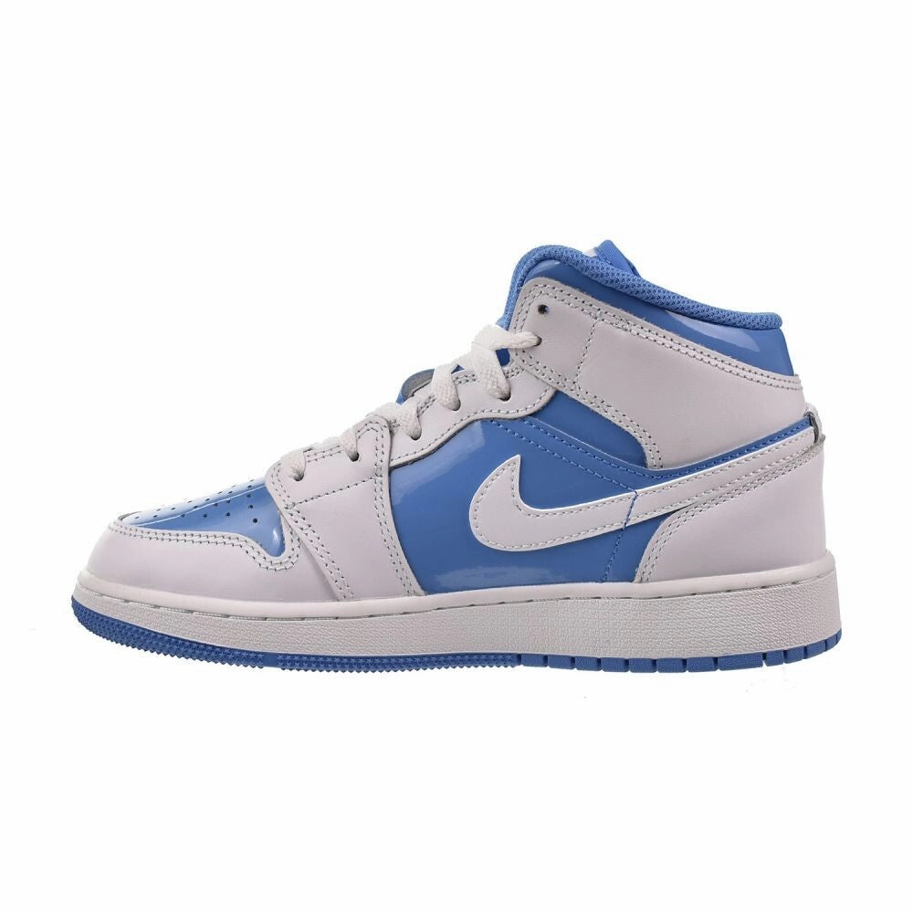Jordan 1 Mid SE (GS) Big Kids' Shoes White/Legend Blue fz3933-114 Amazon Asics Tennis Shoes