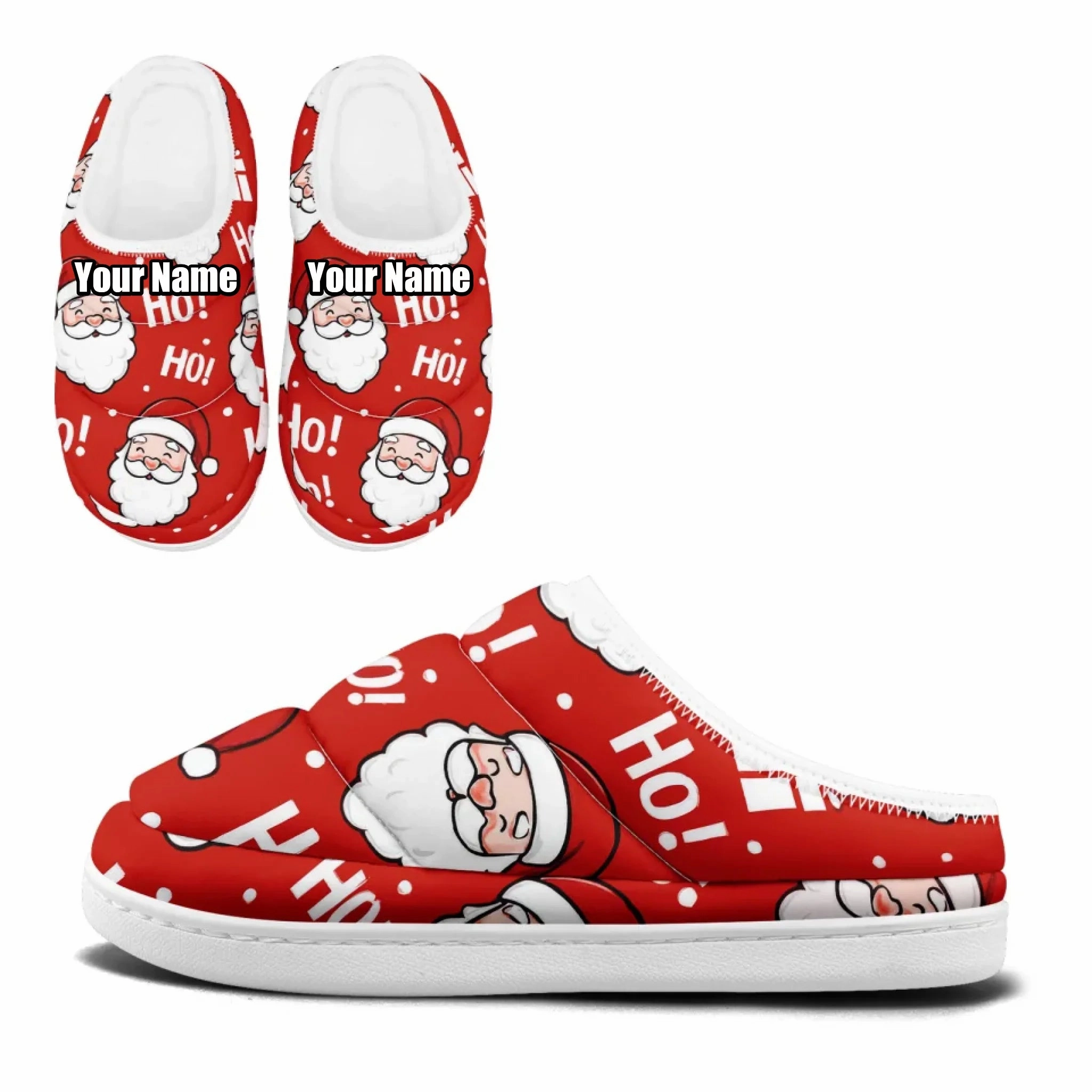 Festive Holiday Padded Slippers, Cozy Patterned House Shoes FN057-25028166 Slippers Original