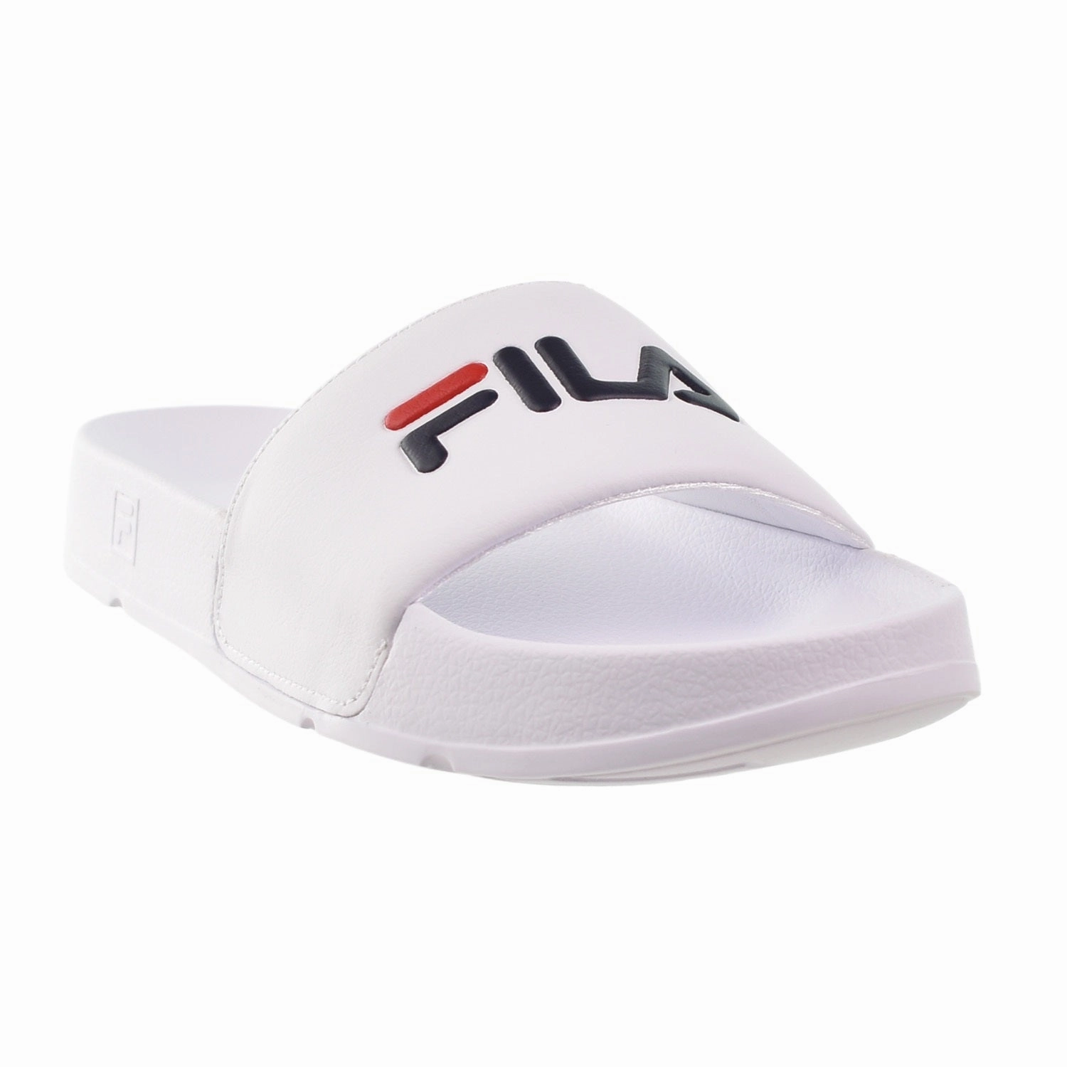 Non Slip Material For Slippers Fila Drifter Men's Slide Sandals White-Navy-Red