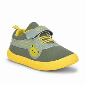 Lucy & Luke Green Casual Non Lacing Shoes For Kids BASTIAN-2E By Liberty For Rheumatoid Arthritis  Best Walking