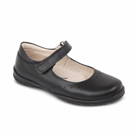Hiking Shoes Recommendations DG-7414 - Black Genuine Leather - Dogi Kids School Shoes