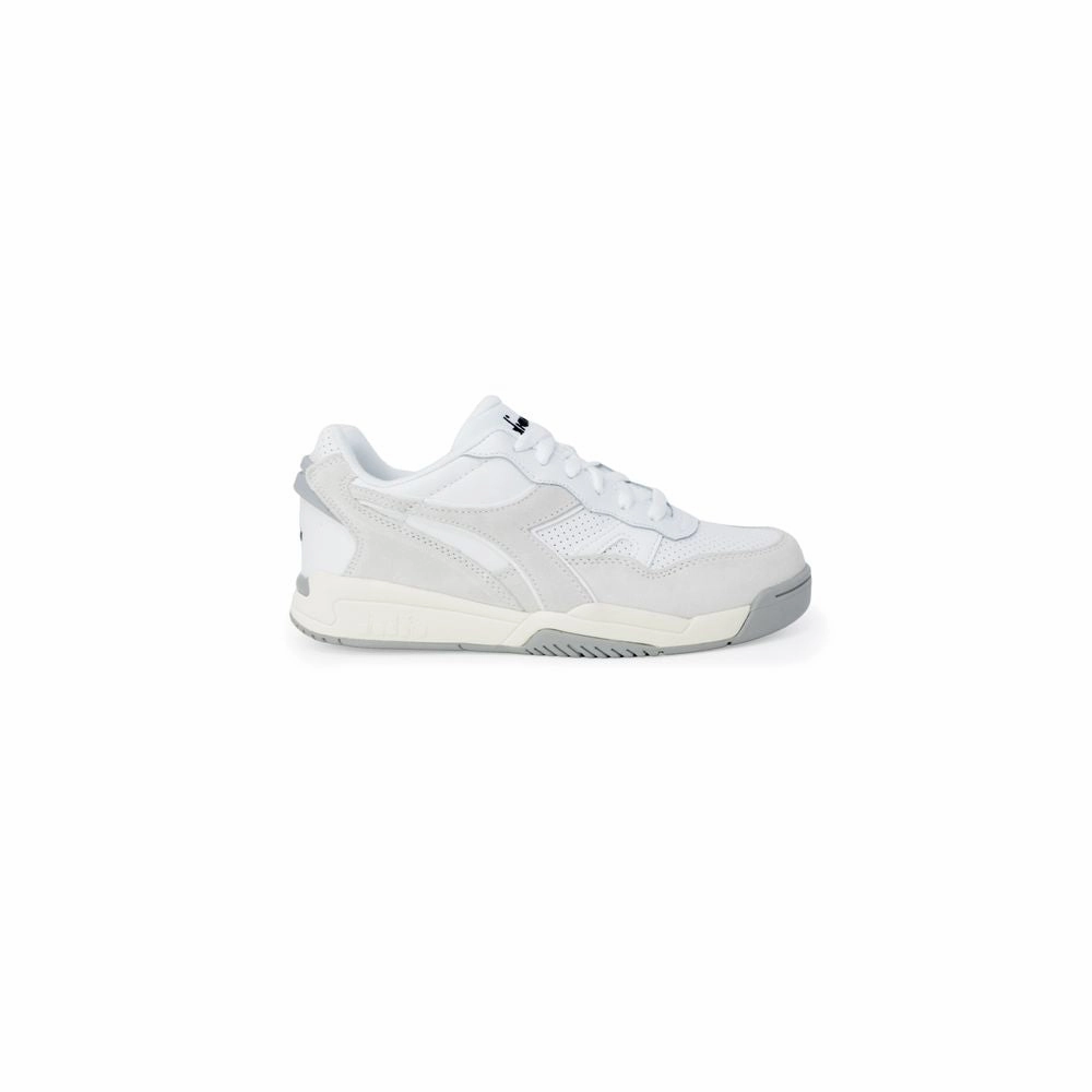 Diadora White Artificial Leather Athletic Sneakers Paul Ultra-grip Casual Shoe