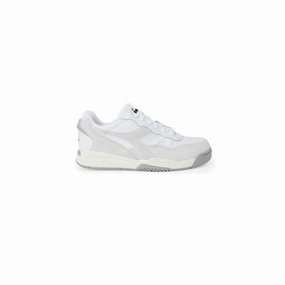Diadora White Artificial Leather Athletic Sneakers Casual Shoes Photos