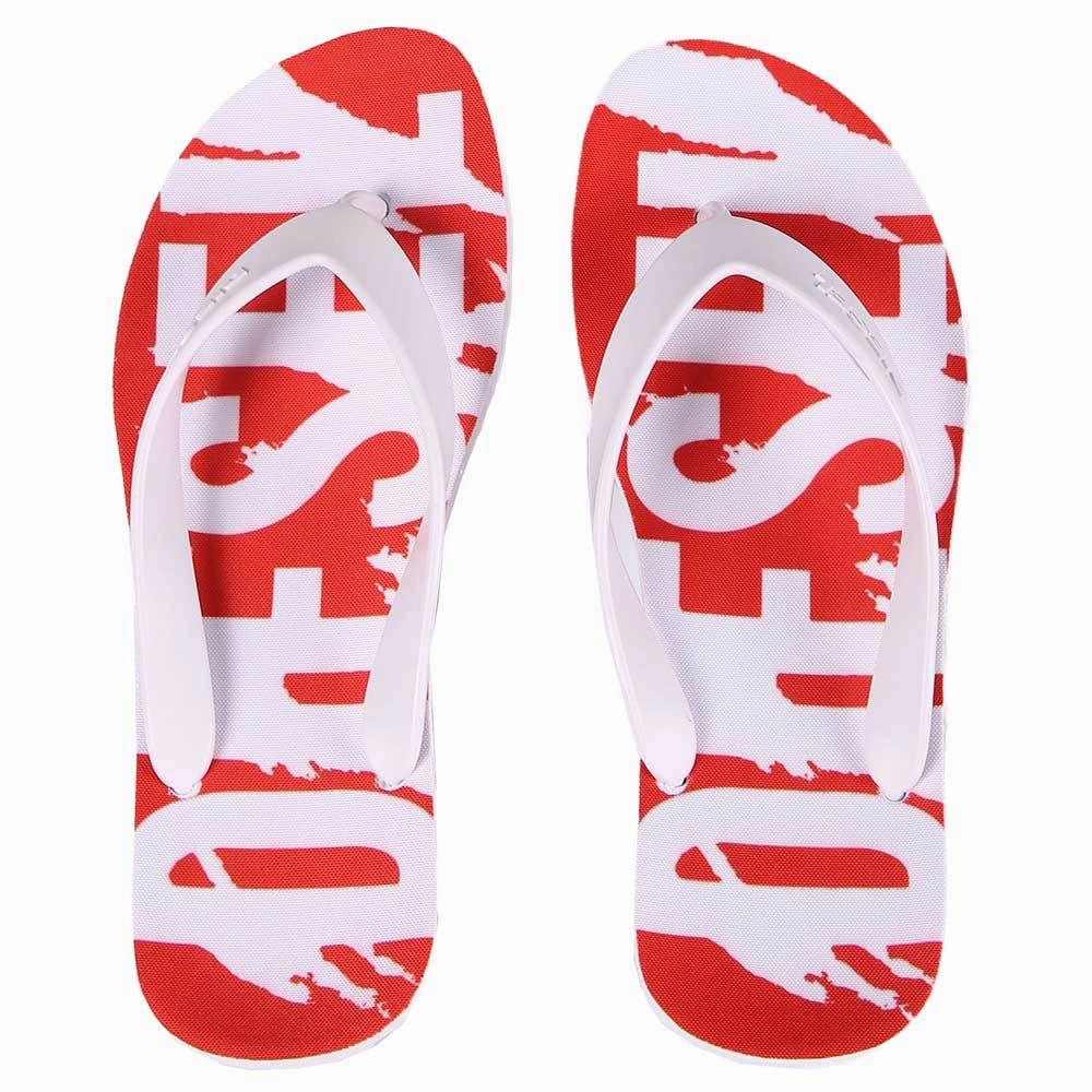 Diesel Splish Flip Flops Sandals - Red / White Comfort Fit Flip Flops