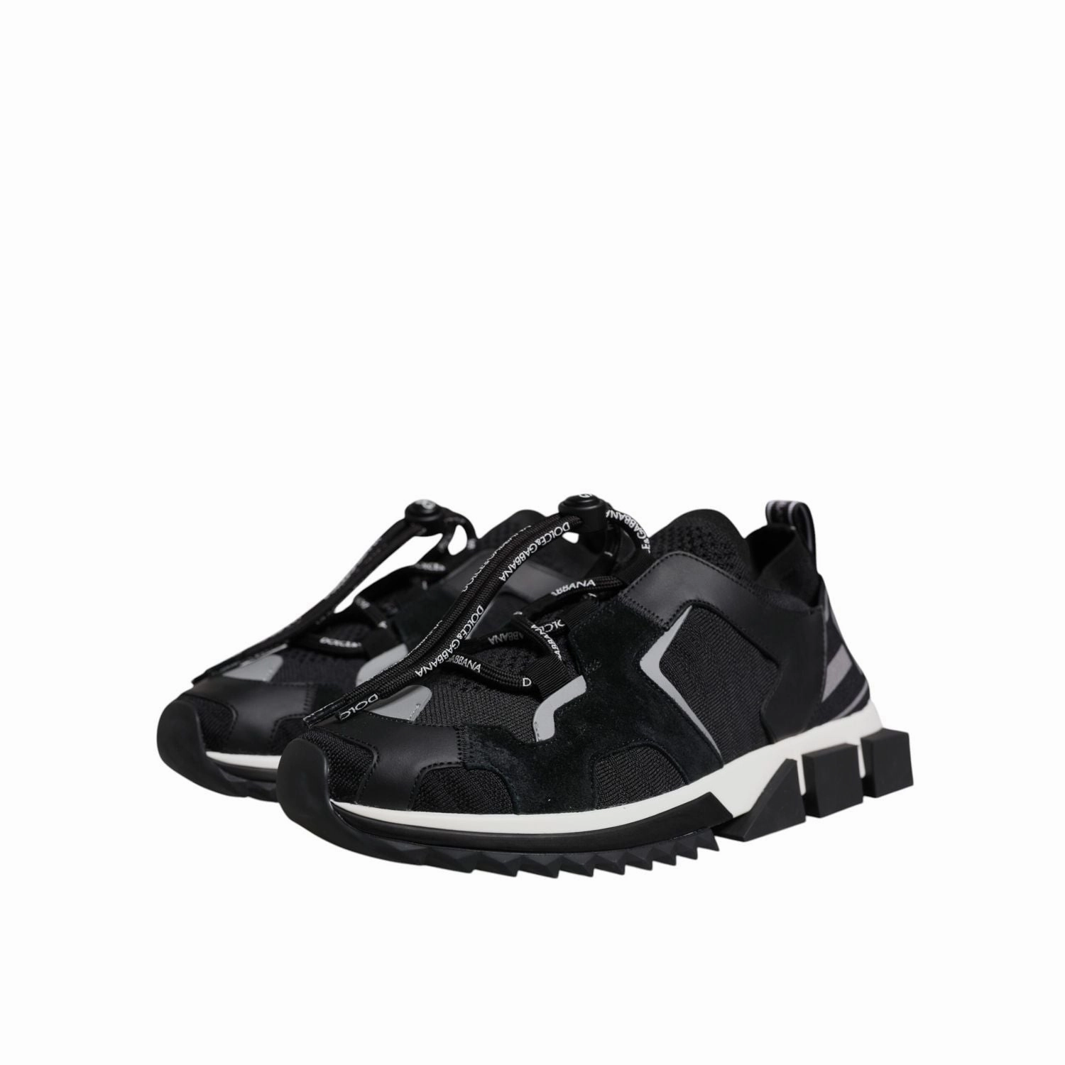 Boss Shoes Sneakers Dolce & Gabbana Black Mesh Sorrento Trekking Sneakers Shoes