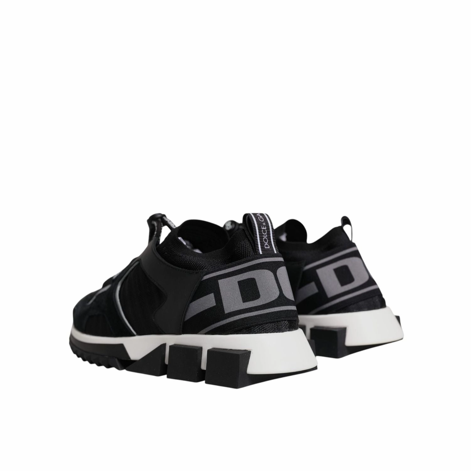 Dolce & Gabbana Black Mesh Sorrento Trekking Sneakers Shoes Foot Locker Sneakers