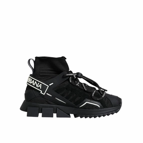 Oomphies Sneakers Dolce & Gabbana Black Sorrento Socks Logo Sneakers Shoes