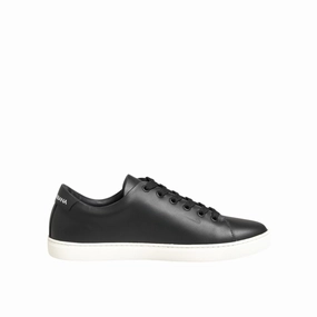 Shape Up Sneakers Dolce & Gabbana Black White Leather Crystal Heart Sneakers Shoes