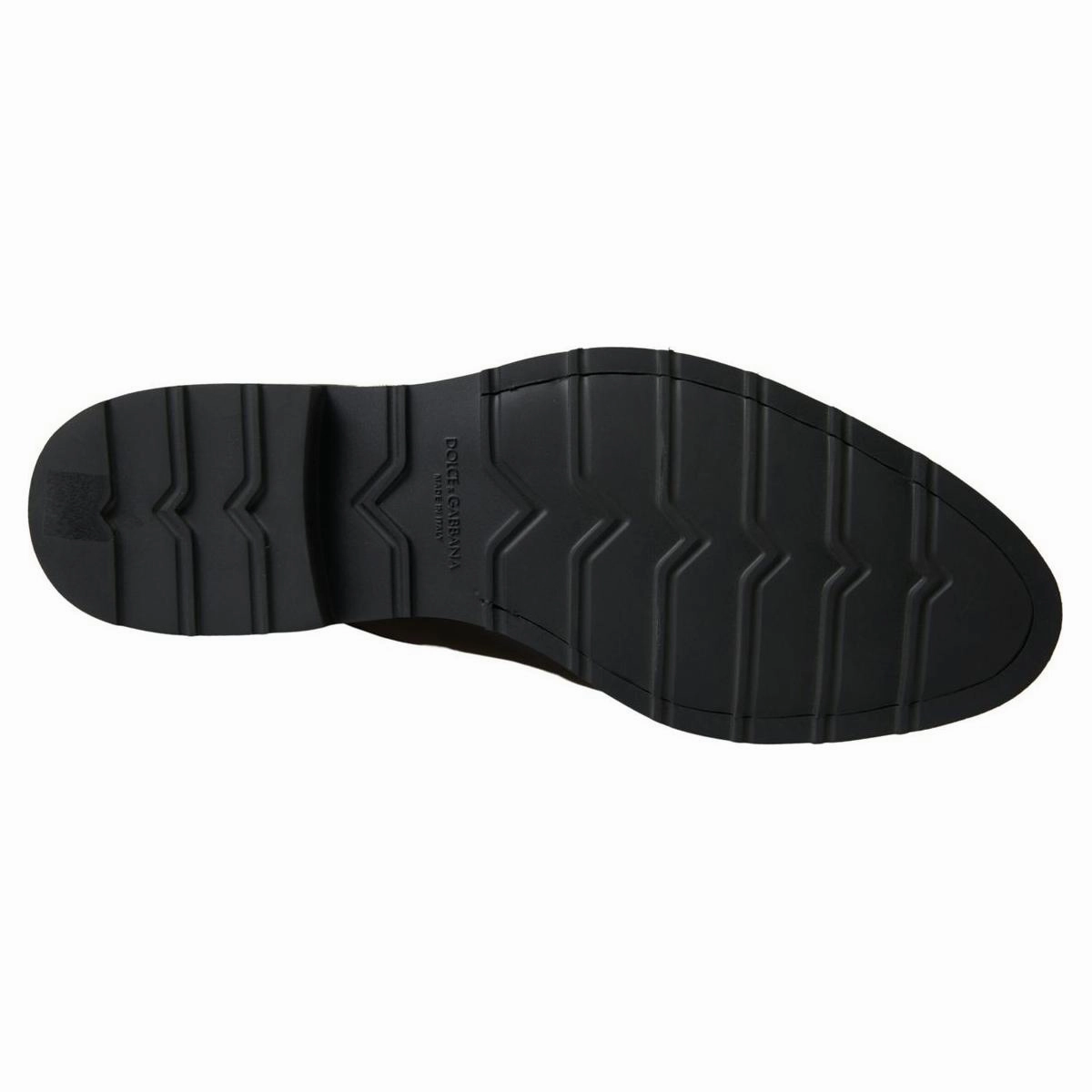 Dolce & Gabbana Black White Leather Formal Shoes Flat Shoes Leather