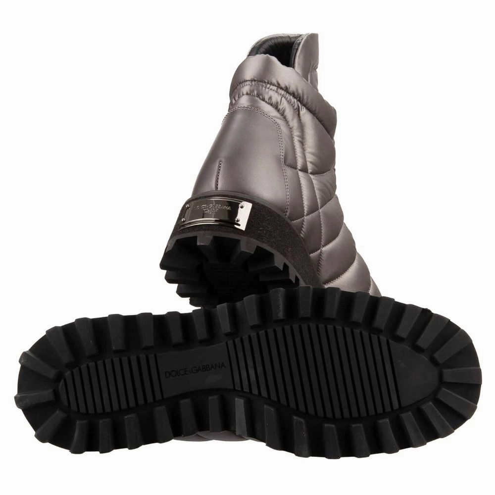 Low Boots Dolce & Gabbana Gray Nylon Men Boot