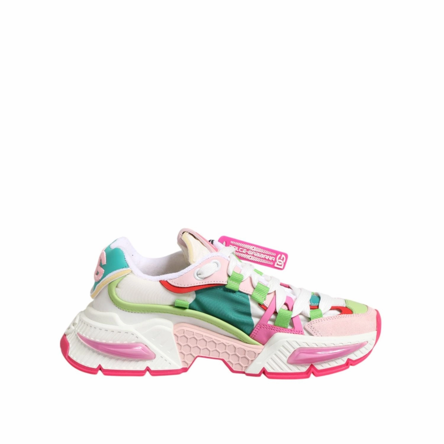 Dolce & Gabbana Multicolor Leather Airmaster Low Top Sneaker Shoes Sneakers Slip On